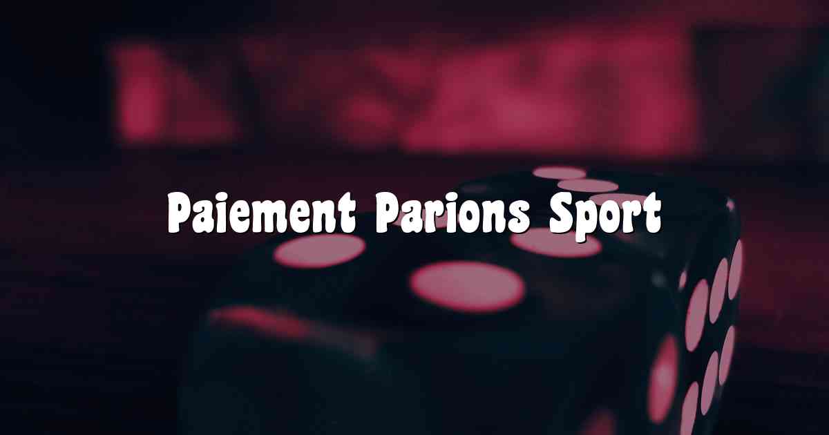 Paiement Parions Sport