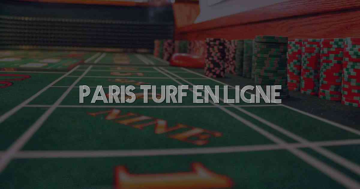 Paris Turf En Ligne