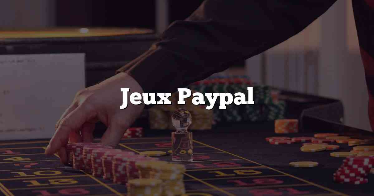 Jeux Paypal