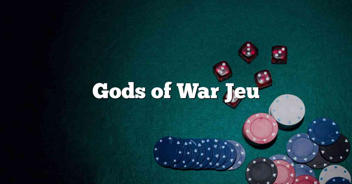 Gods of War Jeu